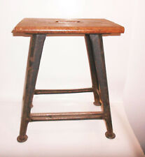 Kwadratowy warsztat Stołek Schemel Loft Industrial Design Vintage stołek !