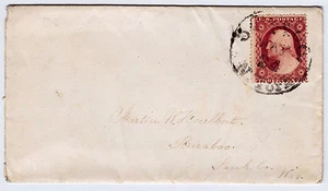 #26A-3 Cents 1857, 59R11L, "OSWEGO MAY 24 N. YORK." - Burlbut, Buraboo Wisconsin - Bild 1 von 2