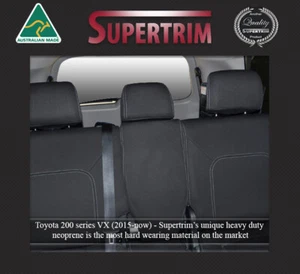 Traje de neopreno premium fundas de asiento trasero apto para Toyota Landcruiser 200 VX Altitude - Imagen 1 de 10