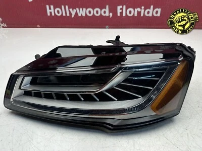 2015-2018 AUDI A8 A8L S8 FRONT LEFT (DRIVER SIDE) COMPLETE HEADLIGHT LAMP LED OE - Image 1 of 4