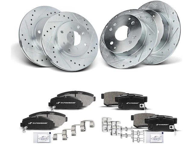 Kit de pastillas de freno y rotor 49WB97D para Honda Accord 1998-2002 2,3 L 4 cilindros Foto 1 de 1