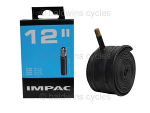 PAIR Impac Inner Tubes 12" 47/62-203 Schrader Valve Kids Bike Pram Pushchair - Picture 1 of 9