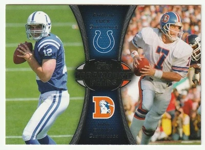 ANDREW LUCK RC ROOKIE / JOHN ELWAY 2012 TOPPS PARAMOUNT PAIRS #PA-LE - Image 1 of 2