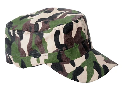 Mens Army Cap Hat Cadet Castro Military Patrol Baseball Summer Camo Camouflage - image 1 of 2