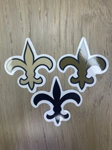 Lot of 3 New Orleans Saints Retro Logo Sticker 2”-2 1/2” Ship From USA🇺🇸 - Picture 1 of 2