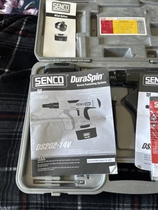 SENCO DURASPIN (DS202-14V) 14V DRYWALL SCREWGUN W/ 2 BATTERIES, CASE & CHARGER - Picture 1 of 12