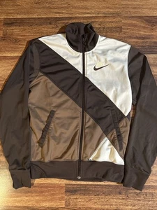 Nike Trainingsjacke Full Zip Herren mittelbraun/weiß Y2K - Bild 1 von 10