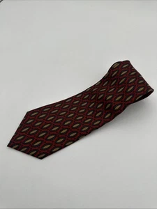 Gitman Bros Neck Tie Geometric Design Cotton Silk Luxury Designer - Picture 1 of 4