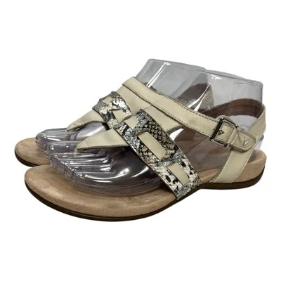 Vionic Women's Lupe Boa Met Thong Beige Leather Size 6 - Image 1 of 4