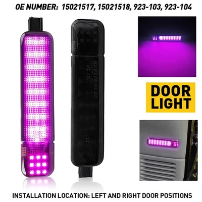 Светодиодная подсветка внутренней панели двери для Chevrolet и GMC C/K 1500 2500 3500 - Изображение 1 из 4