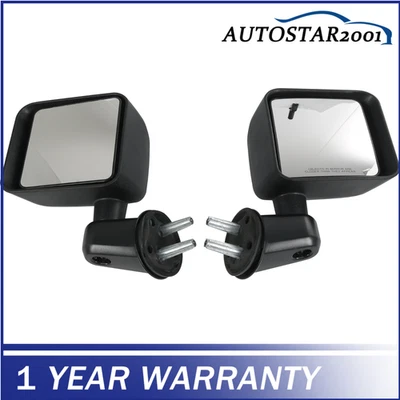 Left + Right Side View Mirror Set 55077966AC Fits For Jeep Wrangler JK 2007-2017 — 第 1/4 张图片