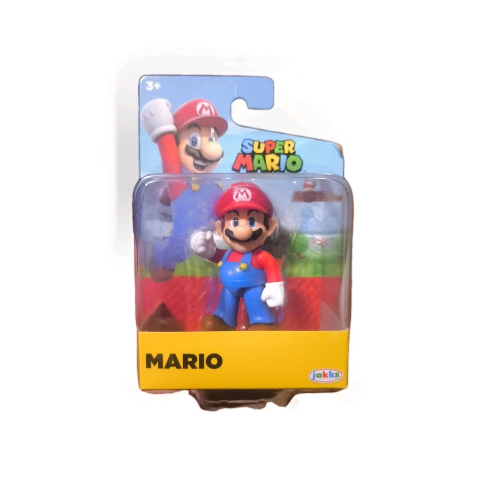 Мини-фигурка Jakks 42132 World of Nintendo Super Mario 2,5 дюйма MARIO - Изображение 1 из 2