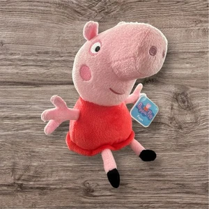 Peppa Pig 2021 Hasbro/Just Play 6" Plush Red Dress Stuffed Toy NEW - Picture 1 of 6