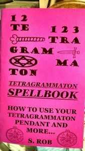 TETRAGRAMMATON SPELLBOOK 76 page staple bound book (not a pendant) - Picture 1 of 1