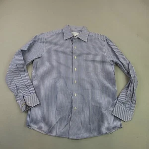 Tommy Bahama Shirt Mens 15.5 Long Sleeve Button Front Lightweight Stripes - Picture 1 of 12