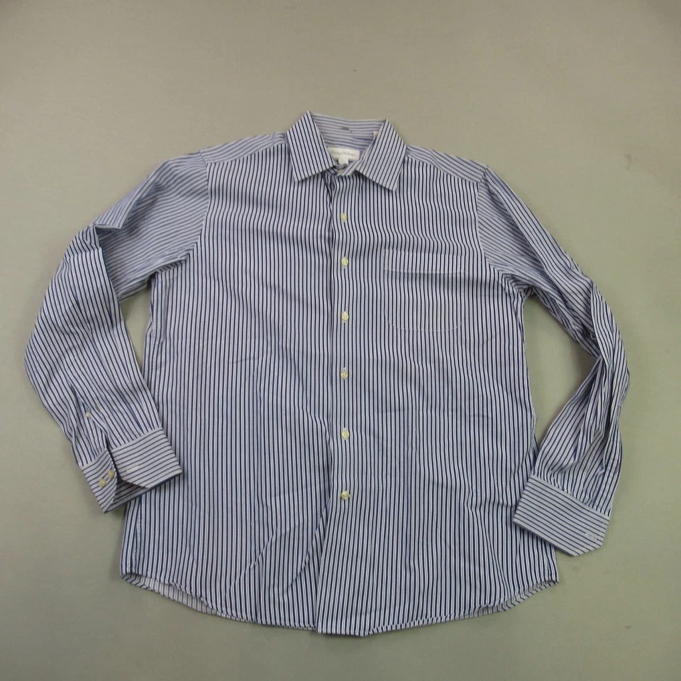 Tommy Bahama Shirt Mens 15.5 Long Sleeve Button Front Lightweight Stripes - Image 1 of 4