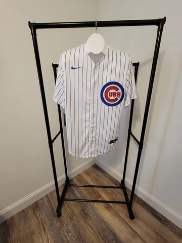NIKE MLB Chicago Cubs Kris Bryant #17 White Pinstripes Jersey Mens Size-M Cover