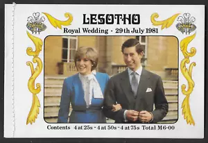 LESOTHO 1981 ROYALTY LADY DIANA VARIOUS SETS BOOKLET PANES AND BOOKLETS MNH - Picture 1 of 11