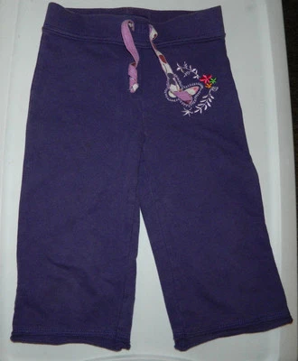 Girls Youth Disney Solid Purple Casual Winter Fall Capri Pants Size XS - Image 1 of 4