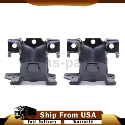 Front Engine Motor Mounts 2x For 2007-2010 Chevrolet Silverado 3500 HD 6.6L RWD - Image 1 of 4