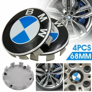 4x 68MM Nabendeckel Radnaben Nabenkappen Radkappe Felgendeckel Embleme Für BMW - Bild 1 von 5