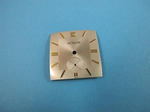 LECOULTRE 1958 OLD STOCK CALIBER 480 SQUARE SILVER WATCH DIAL - Bild 1 von 5