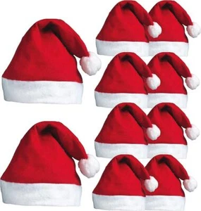 12 x Weihnachtsmütze Neuheit Weihnachtsmütze Neuheit Weihnachtsmann Kostüm - Bild 1 von 6
