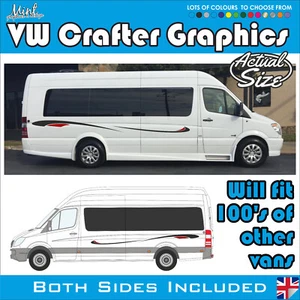 LWB XLWB VOLKSWAGEN CRAFTER VW Camper MOTORHOME Decals Stickers Van Graphics 039 - Picture 1 of 4