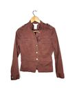 George Military Canvas Jacket in Brown Size 8