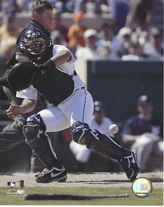 File fotografico non firmato 8x10 IVAN RODRIGUEZ Detroit Tigers foto - Foto 1 di 1