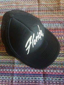 Truckermütze 80er Jahre Vintage " FLORIDA " schwarz - Bild 1 von 3