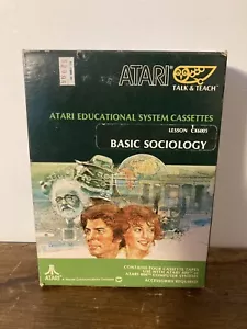 Atari Talk & Teach 400 / 800 Educational Cassettes - Basic Sociology CX6005 1979 - Picture 1 of 3