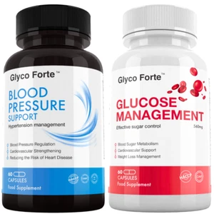 Glyco Forte Glucose Management & Blood Pressure Support Food Supplement - Picture 1 of 5