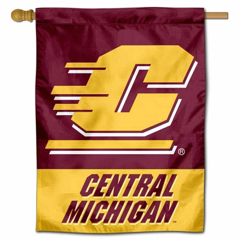Central Michigan University Two Sided House Flag Cover