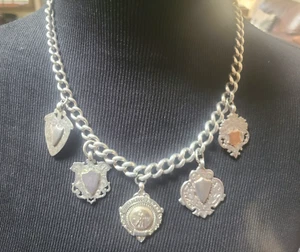 Very Unique Cricket Charms Necklace – Sterling Silver - 19 inch length - Picture 1 of 16