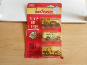 Majorette 3-Pack Road work Repair Vehicles + Jeep Ambulance on Blister - Imagen 1 de 3