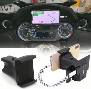 GPS Phone Navigation Bracket USB Charger Holder Stand for BMW K1600B K1600GT/GTL - Picture 1 of 12