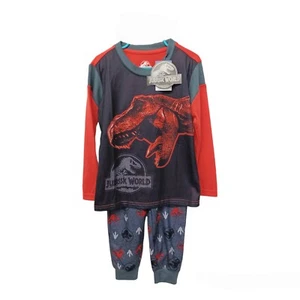 Jurassic World Boys Dinosaur 2 Pc Pajama Set-4/5-Long Sleeves & Pants - Picture 1 of 4