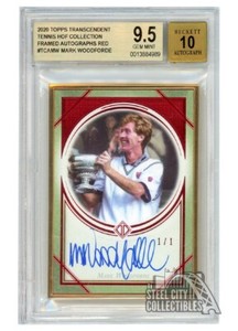 Mark Woodforde 2020 Topps Transcendent Tennis Red Auto Card 1/1 BGS 9.5 Gem Mint