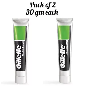 2X Gillette Classic Lemon Lime Shaving Cream 30gm leaves your skin feeling fresh - Picture 1 of 4