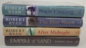 Robert Ryan 4 Hardback Books Bundle Night Crossing Empire of Sand Blue Noon - Picture 1 of 6