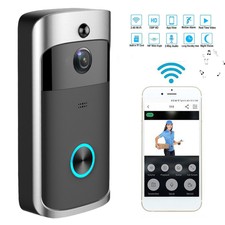 Wireless Smart WiFi Door Bell IR Video Visual Camera Intercom Home Security