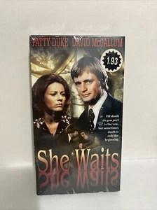 She Waits Horror VHS 1971 Patty Duke David McCallum Ghosts Gothic - Sealed - Picture 1 of 10