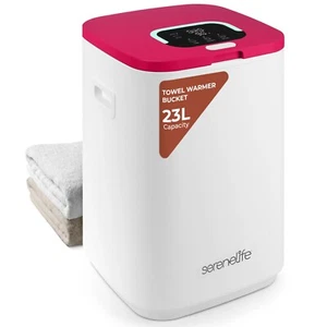 Serenelife Towel Warmer Bucket - 23L Capacity Hot Towel Warmer w/ Timer Function - Picture 1 of 6