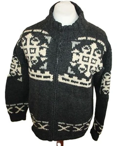 S. MORITZ 100% WOLLE ISLANDER NORWEGER STRICK JACKE HERREN GR S HANDARBEIT - Bild 1 von 6