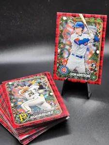 2024 Topps Holiday RED PLAID Parallel - You Pick -Free Shipping - Picture 1 of 36