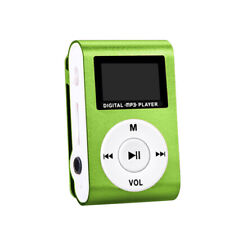 MP3 Player Support Micro SD TF Card Portable Mini With Clip-on Stereo LCD Screen
