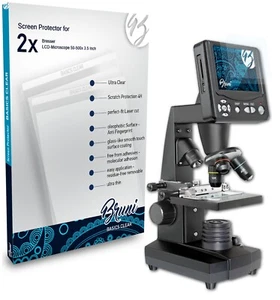 Bruni 2x Protecteur d'écran pour Bresser LCD-Microscope 50-500x 3.5 Inch - Photo 1 sur 4