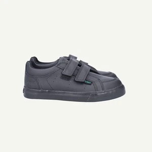 Kickers Womens Black Leather Trainers EU 33 UK 1 - Picture 1 of 15