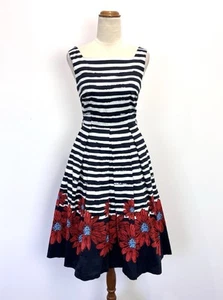 Review x Bromley Womens Dress 6 S Striped Red Floral Party Formal Wedding Office - Bild 1 von 13